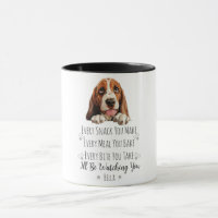 Moeie Basset Hound Hond Grappige Op Maat Gemaakt