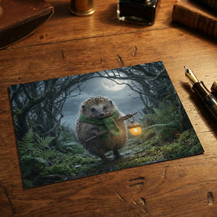 Moeie Bosegel Lantaarn Ik denk aan jou Briefkaart