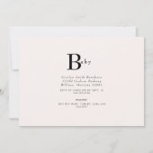 Moeie boskonijn echografie baby shower kaart (Achterkant)