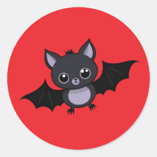 Moeie Cartoon Halloween Vleermuis Stickers