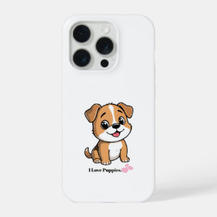 Moeie Cartoon Puppies Hond Telefoonhoes iPhone 15 Pro Hoesje