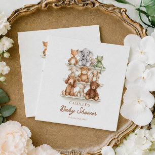 Moeie Dieren Baby Shower Papieren Servetten