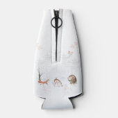 Moeie Dieren uit het Bos Baby Shower Flesjeskoeler (Achterkant)