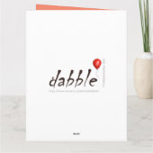 Moeie digitale konijn bedankkaart kaart (Achterkant)