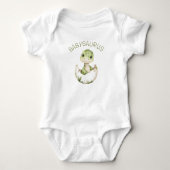 Moeie Dinosaur Persoonlijke Dino Babysaurus Romper (Voorkant)