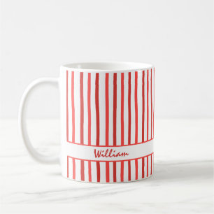 Moeie douanenaam strepenpatroon koffiemok