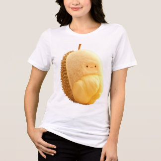 Moeie Durian-baby met zachte stekels en glimlachen Tri-Blend Shirt