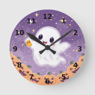 Moeie Geest Halloween Wandklok ⏰🎃 Ronde Klok
