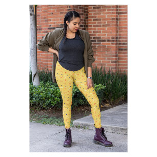 Moeie Gele Workout Yoga Dames Leggings