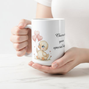 Moeie gepersonaliseerde eendjesmok koffiemok