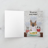 Moeie Hond Aanpasbare Vaderdag Kaart (Binnen)