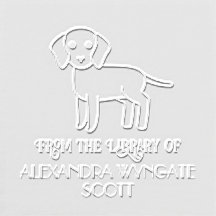 Moeie Hond Puppy Huisdier “Uit de bibliotheek van”