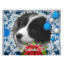 Moeie Hond Puppy Naar Volwassenheid Kerstmis Kalender