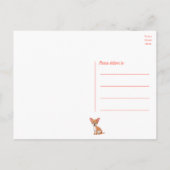 Moeie Hondenbaby Funny Tekenfilm Chihuahua Verjaar Briefkaart (Achterkant)