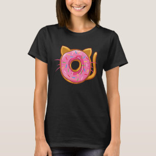 Moeie Kat Donut Roze Spikkels Cool Donuts T-shirt