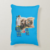 Moeie kat houdt van koffie accent kussen (Achterkant (Verticaal))