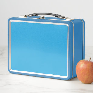Moeie Kat Lunchtrommel Retro Blauwe Kawaii