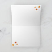 Moeie katten in herfstbladeren, Halloween, Thanksg Kaart (Binnen)