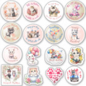 Moeie Kattenstickers Sticker (Voorkant)