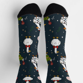 Moeie Kerst Eend Sokken