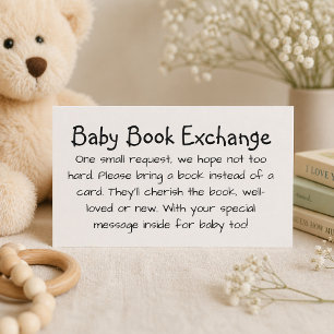 Moeie kinderhandgeschrift babyboek uitwisseling informatiekaartje