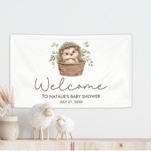 Moeie Kleine Egel Baby Shower Welkom Spandoek