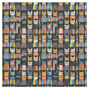 Moeie Kleine Katten Kitten Pret Dieren Kunst Print Stof