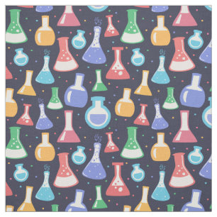 Moeie Kleurrijke Chemie Thema Stof Lab Flessen