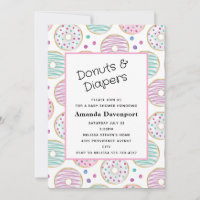 Moeie Kleurrijke Donut Patroon Baby Shower