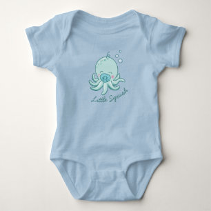 Moeie Octopus Baby Shower Kawaii Blauwe Jongen Romper