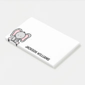 Moeie olifant Persoonlijke naam Post-it Notes (Schuin)