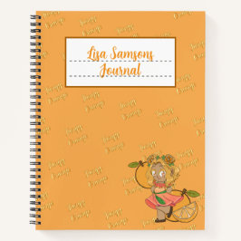 Moeie Oranje Chibi Journaal Notitieboek