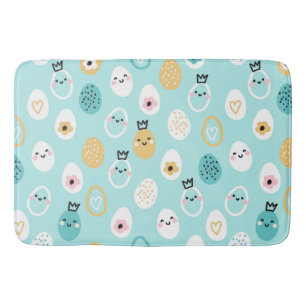 Moeie Paaseieren Patroon Kawaii Pastel Eieren Badmat