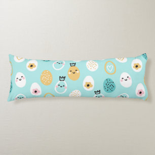 Moeie Paaseieren Patroon Kawaii Pastel Eieren Lichaamskussen