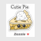 Moeie Pie Appeltaart Cartoon Sticker (Vel)