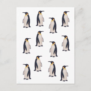 Moeie Pinguïn Patroon Briefkaart