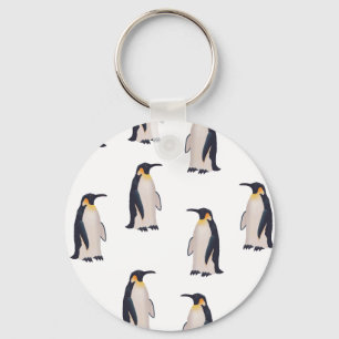 Moeie Pinguïns Patroon Sleutelhanger