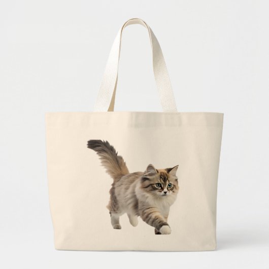Moeie pluizige kat tas (Voorkant)