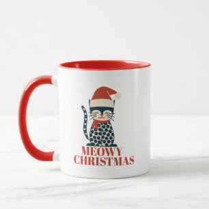 Moeie poezen kerst mok