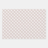 Moeie Pootafdrukken Hondenskeletten Aangepaste Naa Inpakpapier Vel (Voorkant 3)