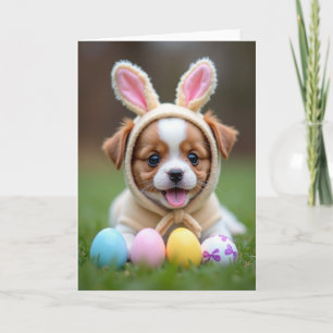 Moeie Puppy met Kapje Vriendenkaart Kaart