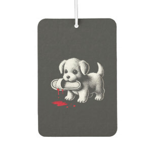 Moeie Puppy met Pantoffel Shirt Donkere Humor Hond Luchtverfrisser