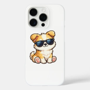 Moeie Puppy met Zonnebril Kawaii Design iPhone 16 Pro Hoesje