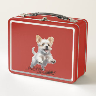 Moeie Puppy voor Metal Lunch Box