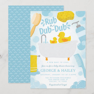 Moeie Rubber Eendje Baby Shower Kaart