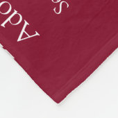 Moeie Tante Tante Definitie Bordeaux Fleece Deken (Hoek)