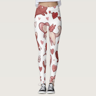 Moeie Valentijnsdag Kattenbroek Leggings