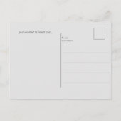Moeie Vintage Stijl Konijn Ansichtkaart Briefkaart (Achterkant)