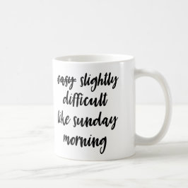 Moeilijk als Mok op zondagochtend