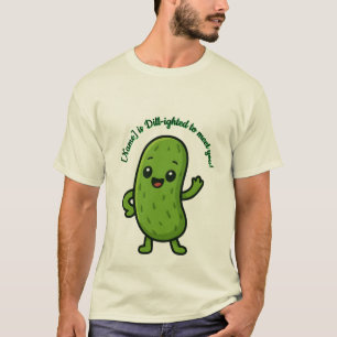 Moeilijk Leuke Augurk Kawaii Cartoon - Personalise T-shirt